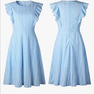 NWT ruffle cap-sleeve dress